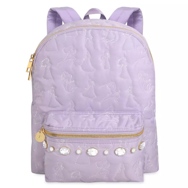 Disney Parks Stoney Clover Lane Purple Princess Large Backpack Lavender Jeweled